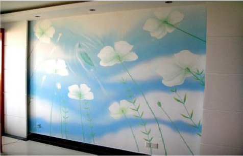 凤庆画墙绘怎么画好白云的蓬松感？