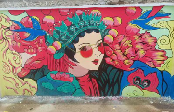 凤庆墙体彩绘-网红墙