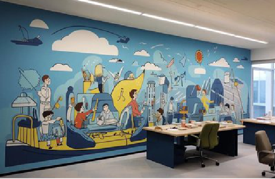 凤庆办公室墙绘的特点。