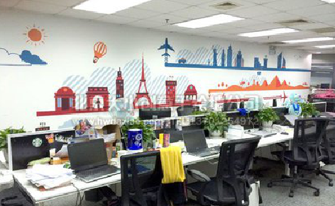 凤庆教你设计办公室墙绘的方法。