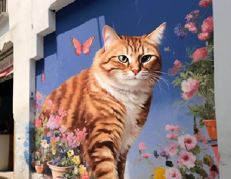 凤庆自己绘制有个性的手绘墙