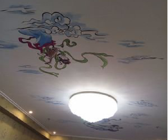 凤庆如何快速绘制天花板上的手绘墙?